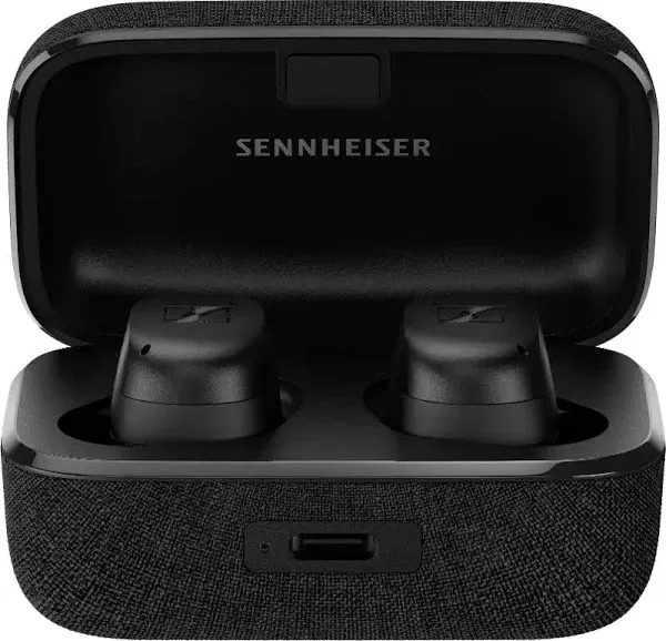 Sennheiser MOMENTUM True Wireless 3 Earbuds -Bluetooth In-Ear Headphones for Music and Calls with ANC, Multipoint connectivity , IPX4, Qi charging, 28-hour Battery Life Compact Design - Black