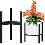 DDPow Tripod Heavy Plant Stand for 812 Plant Pot Plant Stand Indoor Outdoor Corner Adjustable Metal Heavy Duty Plant Stan