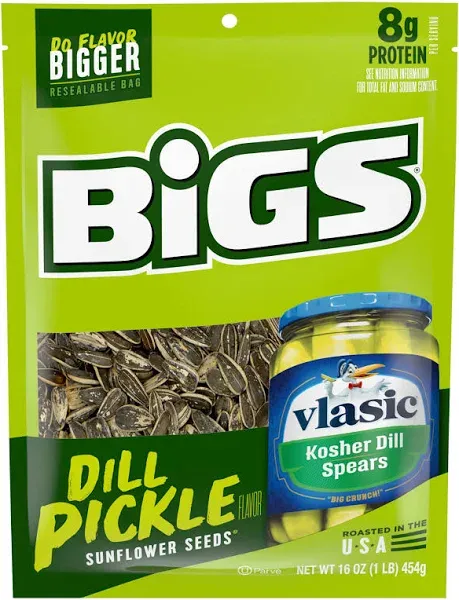 Bigs Vlasic Dill Pickle Sunflower Seeds