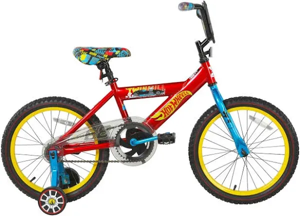 Hot Wheels 18&#034; Children&#039;s Bike – Exciting and Colorful Design, Sturdy and Dur...