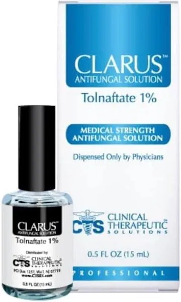 Clarus Solution Antifungal 1%, 0.5 floz