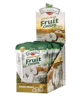 BROTHERS ALL NATURAL Asian Pear Fruit Crisps 12 Count, 0.35 OZ