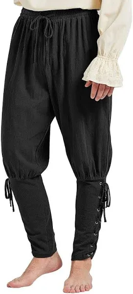 WISHU Men's Drawstring Loose Navigator Trousers