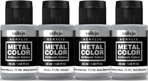 Acrylicos Vallejo Metal Color Engine Paint Set