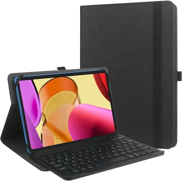 KuRoKo 9",9.7",10.1",10.5",10.9",11" Universal Tablet Case with Keyboard, Tablet Case with Removable Wireless Bluetooth Keyboard & Pen Holder for iPad, Galaxy Tablet, Pixel, Other 9-11 inch Tablet