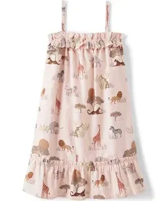 Gymboree Girls Safari Ruffle Dress - Safari - Crystal Pink