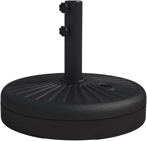 MEWAY Patio Umbrella Base Stand, Outdoor Umbrella Base Water Fill Stand, Patio Outdoor Heavy Duty Umbrella Holder (Black)