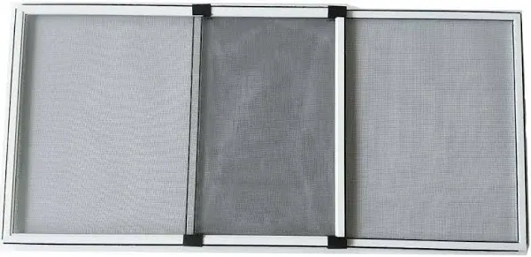 FLYZZZ Adjustable Sliding Window Screen, 2 Ways Aluminum Frame Expandable Window