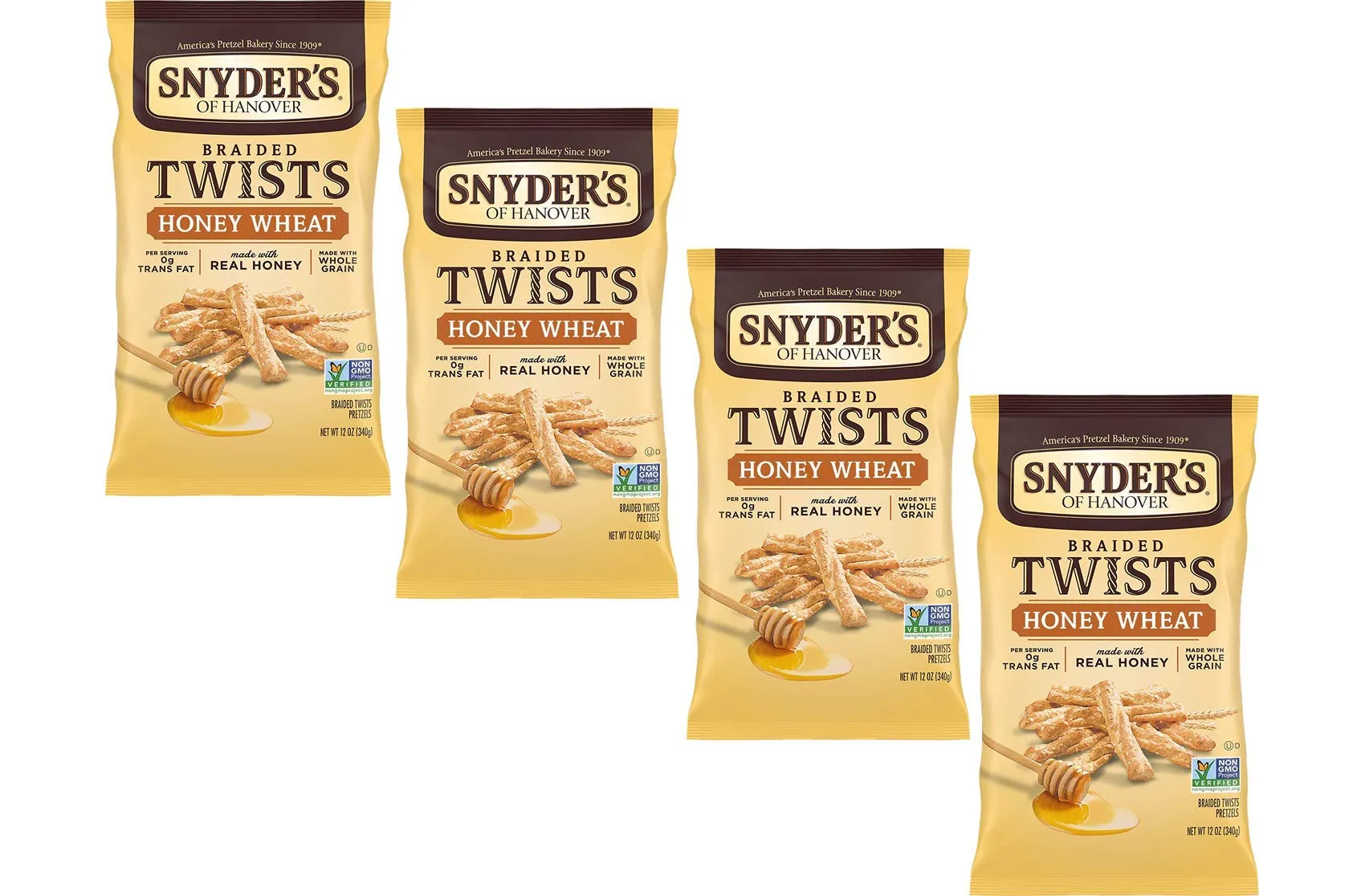 Snyder's of Hanover Braided Twist Honey Wheat Flavor Pretzel (12 oz)