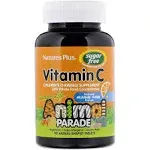 Animal Parade Sugar-Free Vitamin C Orange Juice Flavor by Nature's Plus 90 Tablets