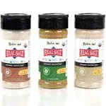 Redmond Real Sea Salt - Natural Unrefined Organic Gluten Free Seasoning 8.25 Ounce Shaker Bundle (Onion Season Garlic)