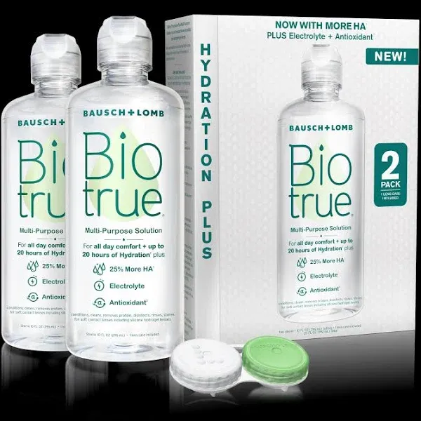 Bausch + Lomb Biotrue Hydration Plus For Contacts 10 Fl Oz Exp 02/25 New