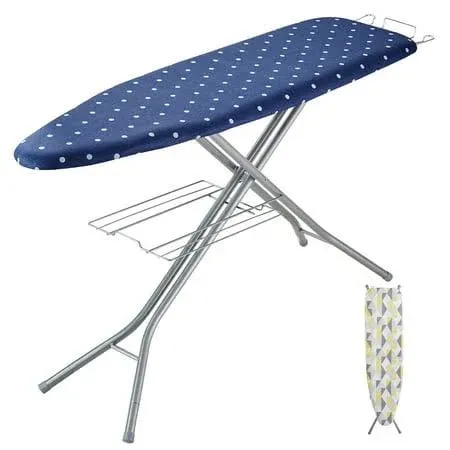 New Ironing Board 55&#034;x15&#034; Bottom Storage Tray,4 Layers Iron Board 10 Adjustable