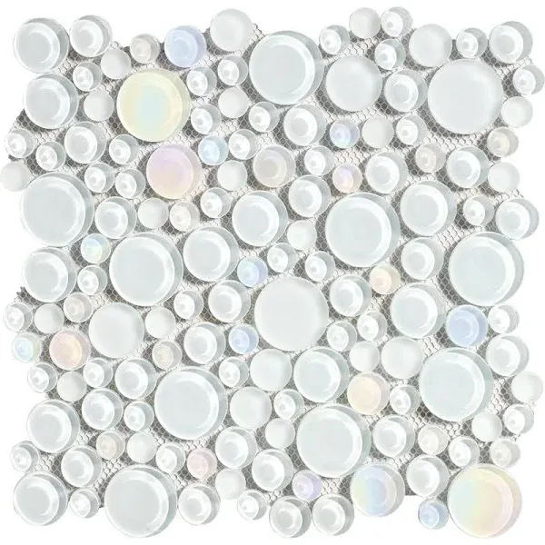 Matrix Stone USA Bubble Glass Random Mosaic Wall Tile