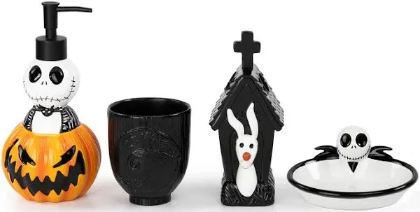 Jay Franco & Sons Disney Nightmare Before Christmas Bathroom Organizer Set