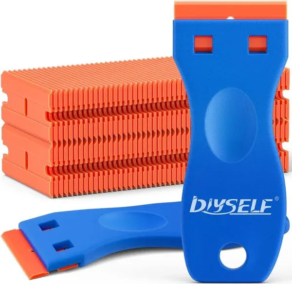 DIYSELF 2 Pack Plastic Razor Blade Scraper