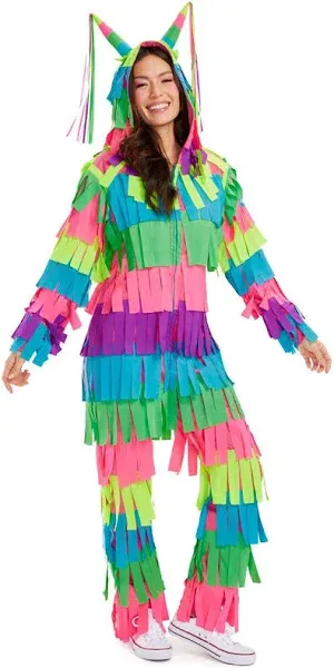 Men Tipsy Elves Colorful Piñata Costume Adult Fun & Festive Halloween Outfit