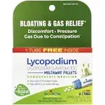 Boiron, Lycopodium, Bloating & Gas Relief, Meltaway Pellets 30C, 3 Tubes, Total 240 Pellets