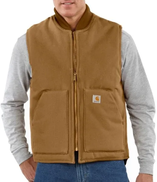 Carhartt V01 Men&#039;s Rib Insulated Vest Size XL - Black - Firm Duck