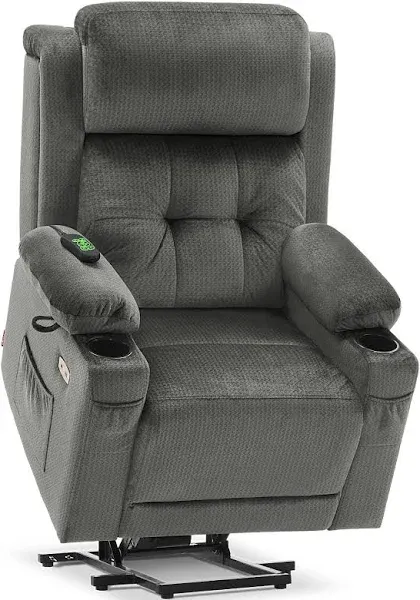 MCombo Dual Motor Power Lift Recliner Chair with Massage and Heat for Elderly People