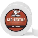 Liquid Rubber Geo-Textile - Fix Leaks - Repair and Restore - Easy to Use, 4 Inch x 160 Foot Roll