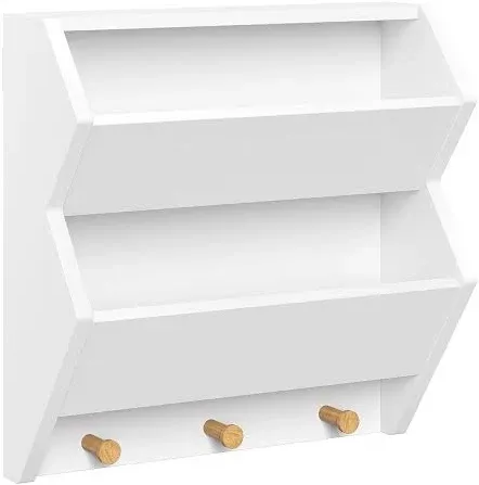 RiverRidge Home Kids Catch-All Wall Shelf with 3 Hooks