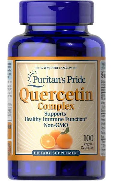 Puritan&#039;s Pride Quercetin Complex with Vitamin C, Supports Upper Respiratory... 