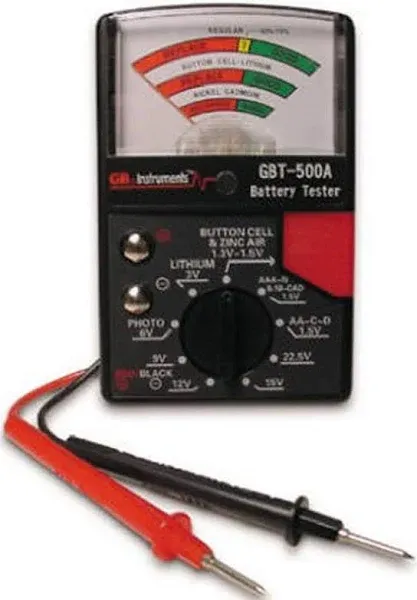 Gardner Bender 1.5V to 22.5V Analog Battery Tester Free Shipping