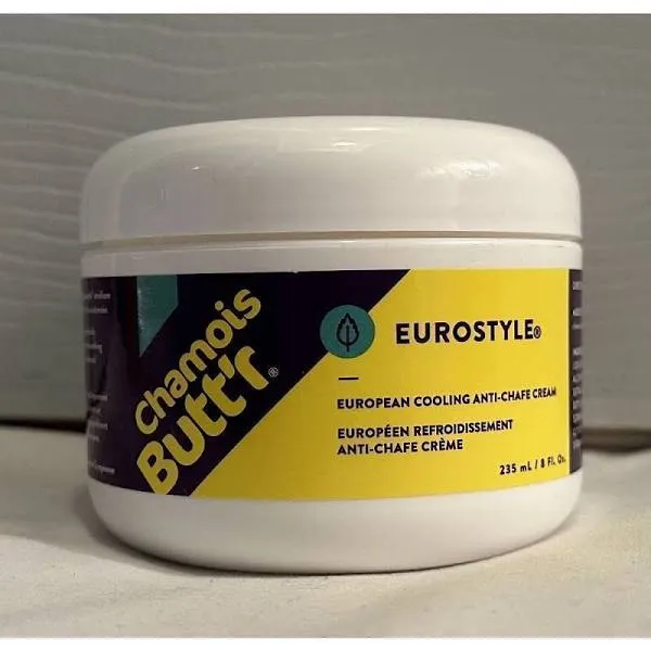 Chamois Butt’r Eurostyle Cooling Anti-Chafe Cream 8 fl oz NWOB