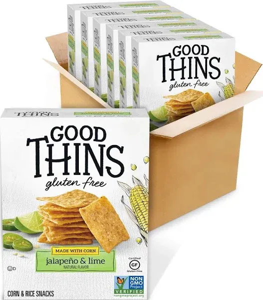 Good Thins Gluten Free Jalapeno Lime Corn & Rice Crackers