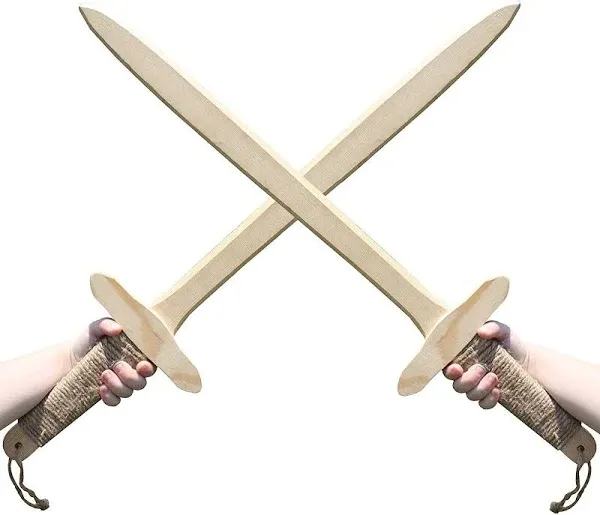 Adventure Awaits! Wooden Toy Sword Set of 2