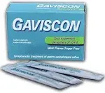 Gaviscon Liquid Mint Flavour Sugar Free 24 Sachets of 10 ml Travel Size