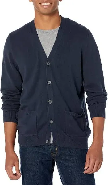 Amazon Essentials Men's Cotton Cardigan Sweater