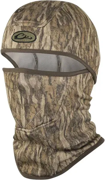 Drake Waterfowl Unisex Balaclava - Lightweight Cool-Wearing Camo Outdoor Hunting Concealment Face Mask w/Fleece Backing OSFM