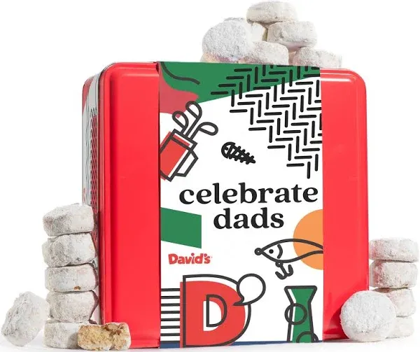 Davids Cookies Father's Day Gift Butter Pecan Meltaways Flavored Cookies With Crunchy Pecans