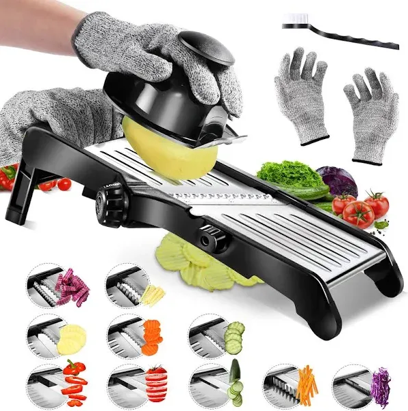 Masthome® Mandoline Adjustable Stainless Steel Food Slicer