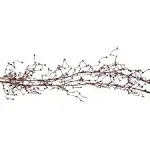 Artificial Garland, 40&#034;, Burgundy