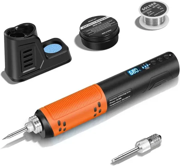 Cordless Soldering Iron Kit Portable Soldering Iron Pen with Digital LED Screen Display