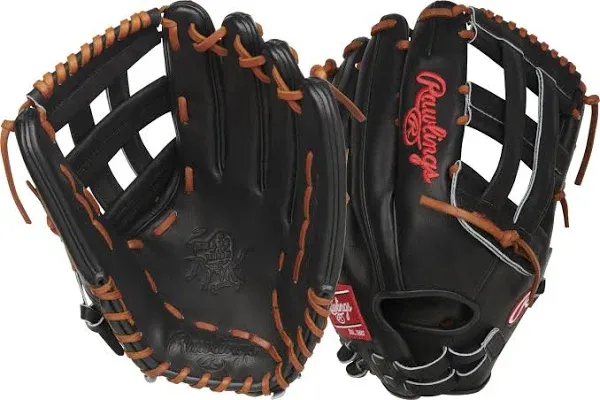 Rawlings | HEART OF THE HIDE Slowpitch Softball Glove | Right Hand Throw | 14" - H-Web | Black