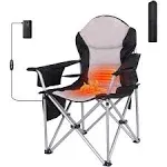 Heated Camping Chair, Heated Chair, Ski Chair, Folding