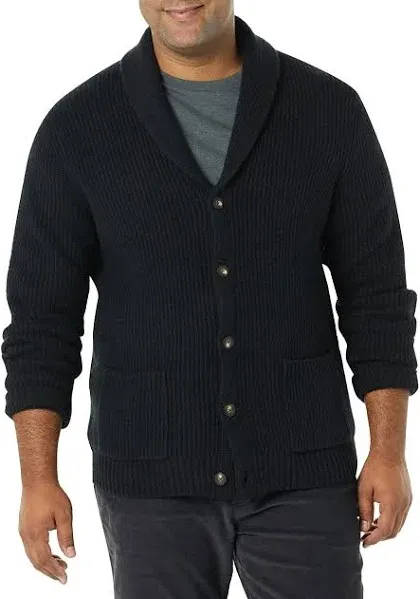 Amazon Essentials Men's Long-Sleeve Soft Touch Shawl Collar Cardigan