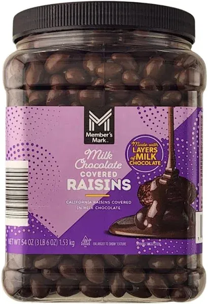 Member's Mark Milk Chocolate Raisins