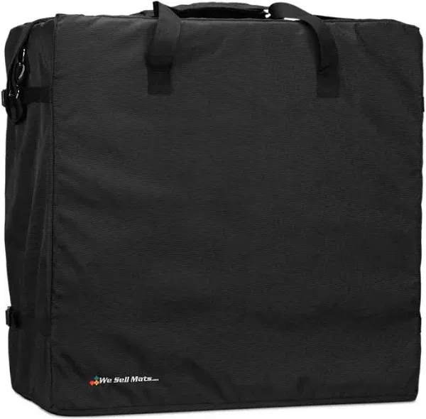 We Sell Mats Shoulder Bag for Carrying Tradeshow Flooring, Interlocking EVA Foam Mats & Other Tiles, Black, 25 in x 25 in x 14 in (BAGC)