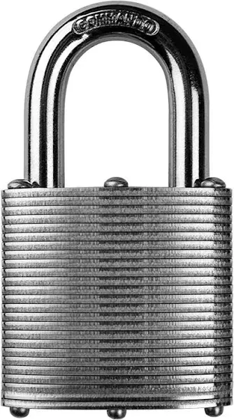 44mm Heavy Duty Carbon Steel Commando Lock Padlock – Military Grade Weatherproof Security Lock for Storage Shed, Garage, Lockers, Toolboxes, Construction Site Storage and More – Made in The USA