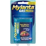 Mylanta Gas Chewable Mini Tablets, Assorted Fruit 50 Ea