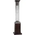 Fire Sense Hammered Bronze Finish Square Flame Patio Heater