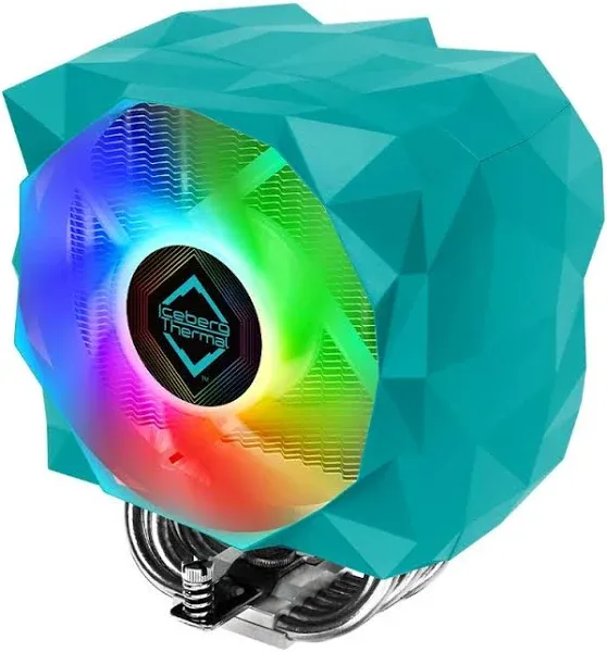 IceSLEET X6 Intel & AMD High Performance CPU Cooler 6 Heat Pipe Nickel Plating Addressable RGB ARGB 120mm PWM Fan (Builder's Bundle) (X6 Builder's Bundle)