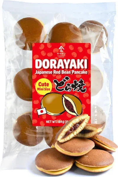 YAMASAN KYOTO UJI Dorayaki Japanese Red Bean Pancake,Traditional Japanese Wagashi Sweets,Snack Pies,Cute Mini Size,Individually Wrapped,No Coloring,Made in Japan 184g(6.49oz)