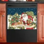 Collections Etc 3-Piece Seasonal Decorative Kitchen Dishwasher Magnet Set