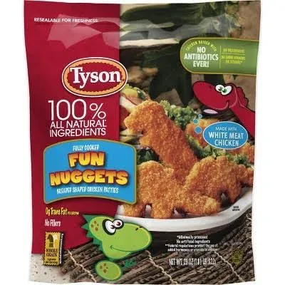 Tyson Fully Cooked Fun Chicken Nuggets (1.81 lbs)